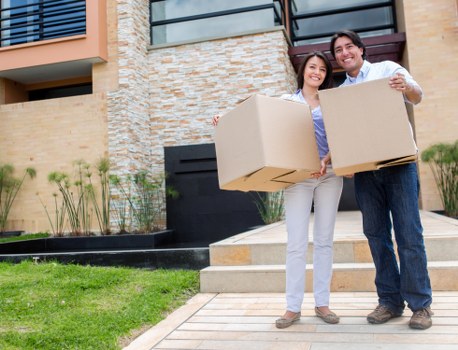 Student moving belongings into storage in Ealing